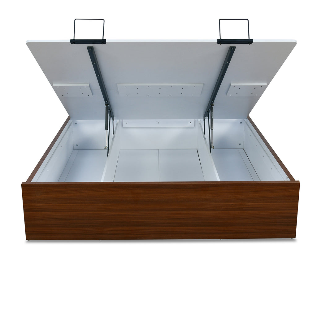 Noir Prime Bed with Semi Hydraulic Storage (Walnut)