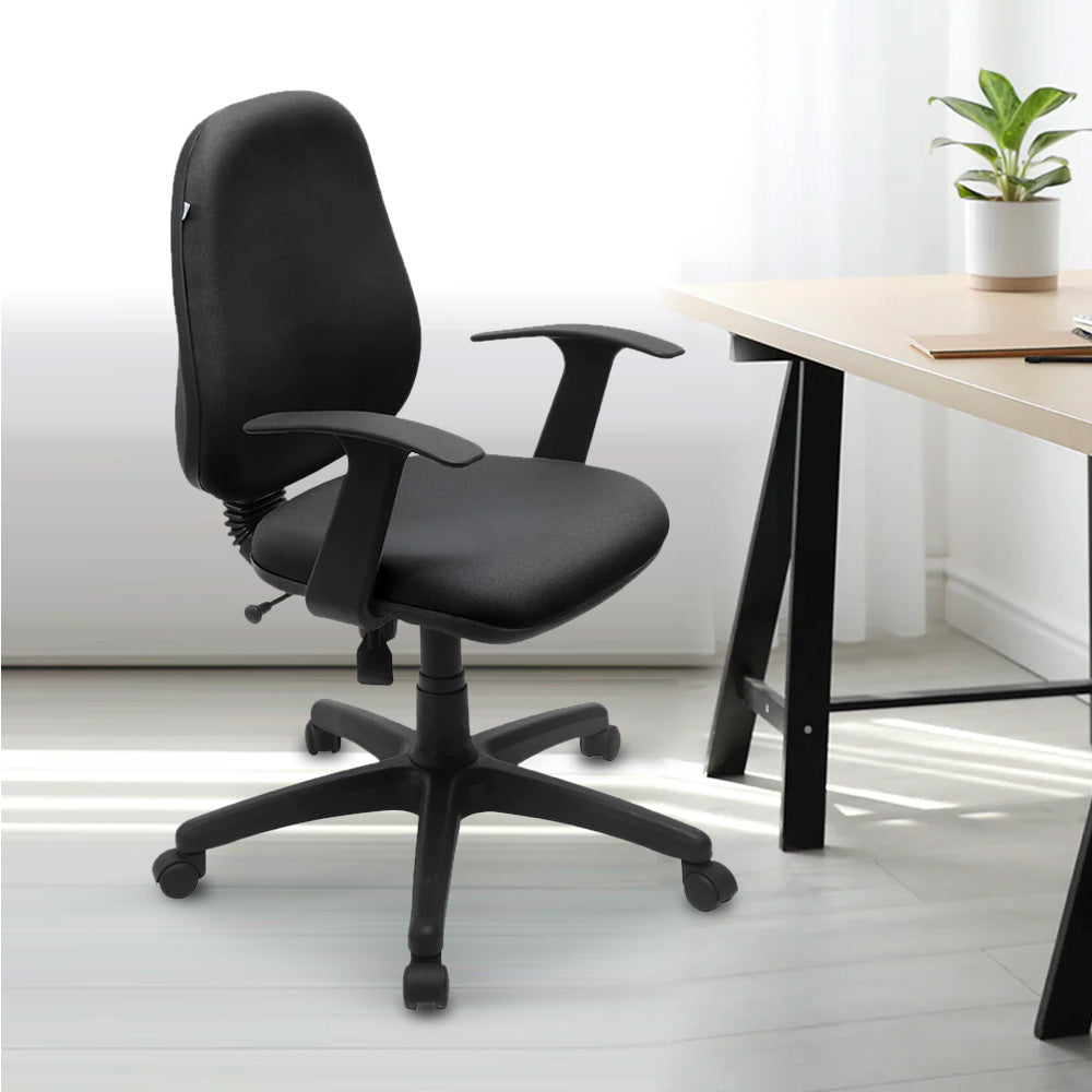 Nilkamal Agile Mid Back Office Chair (Black)