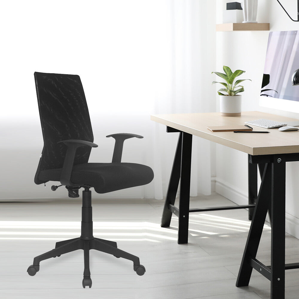 Nilkamal Thames Mid Back Chair Black