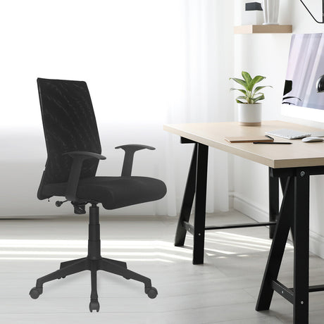 Nilkamal Thames Mid Back Chair Black