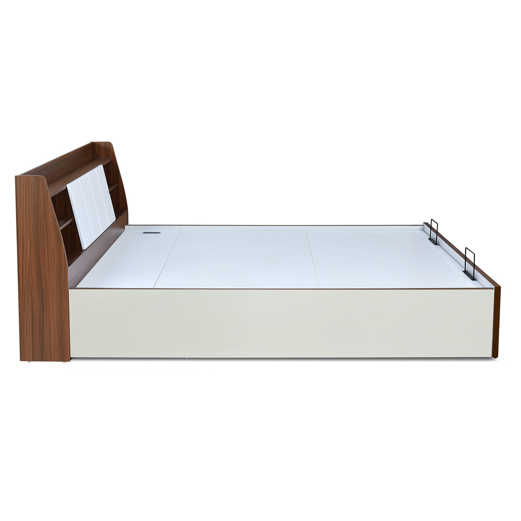 Ornate Prime Bed with Semi Hydraulic Storage (White)