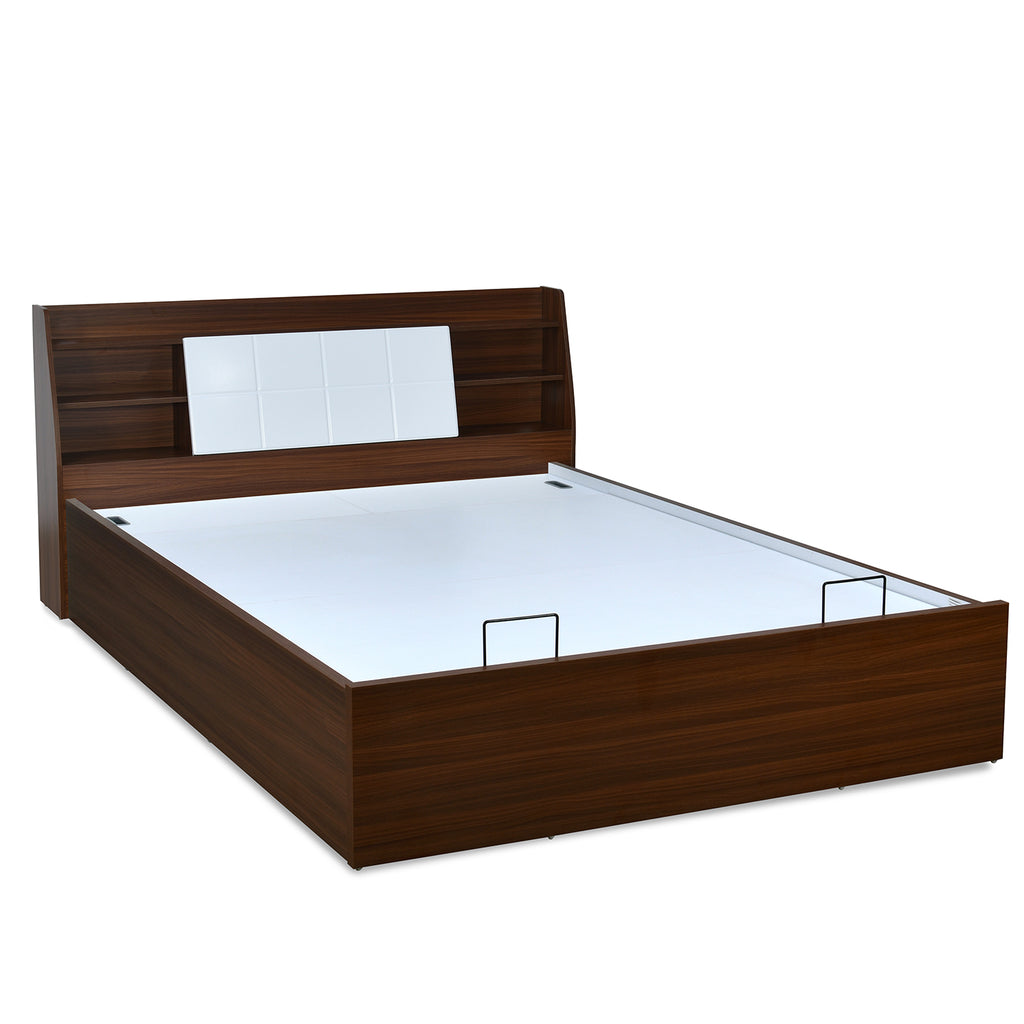 Ornate Prime Bed with Semi Hydraulic Storage (Walnut)