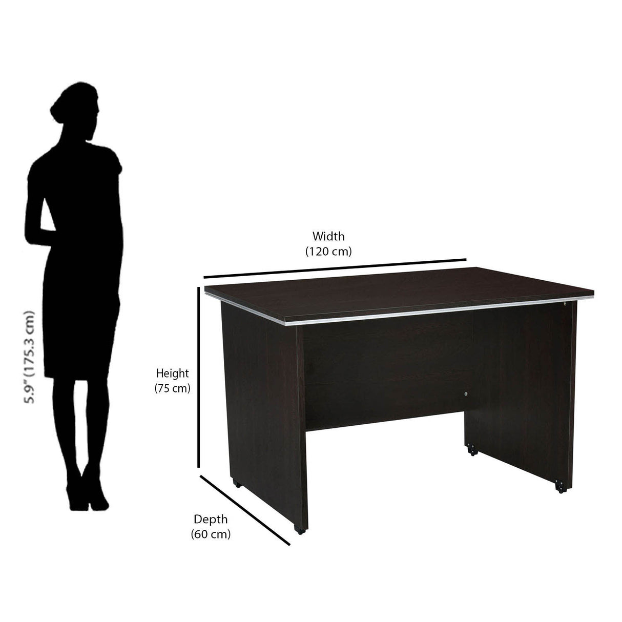 Prime 4ft Office Table (New Wenge)