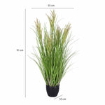 Miscanthus Grass Artificial Plant with Pot (Lilac)