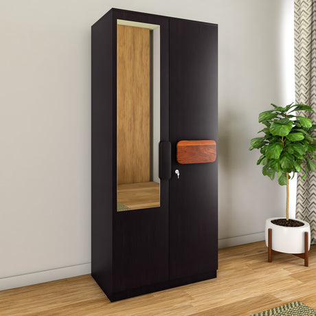 Raven Wooden 2 Door Wardrobe- Wenge