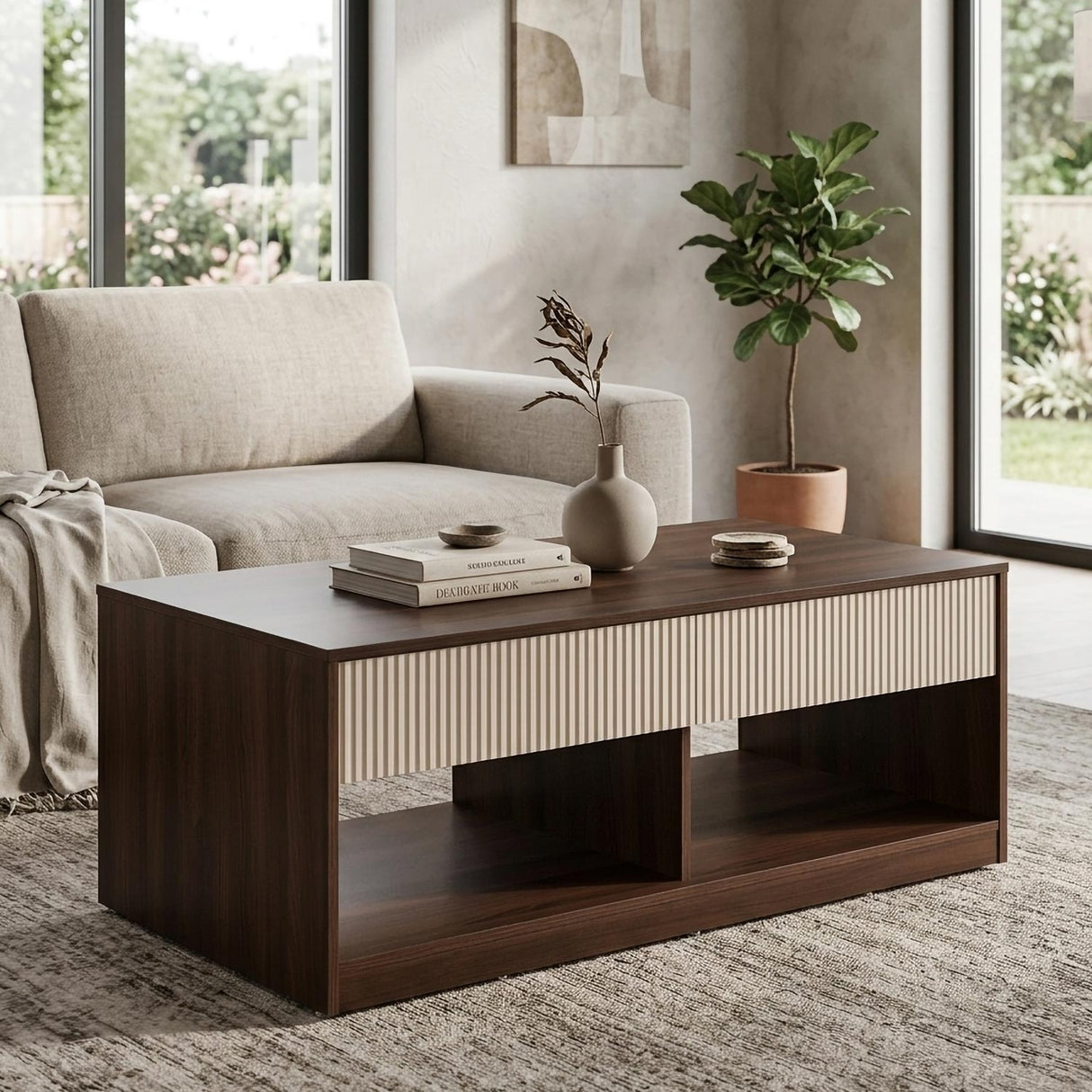 Rova Center Table- Walnut