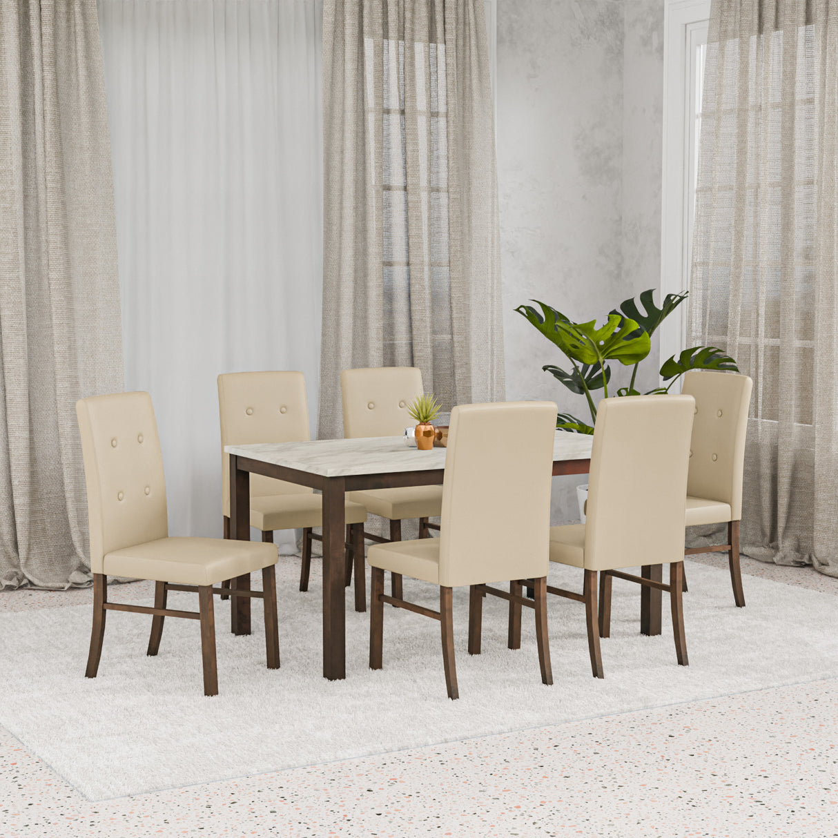 Roxbury 6 Seater Dining Kit (Oak) 1