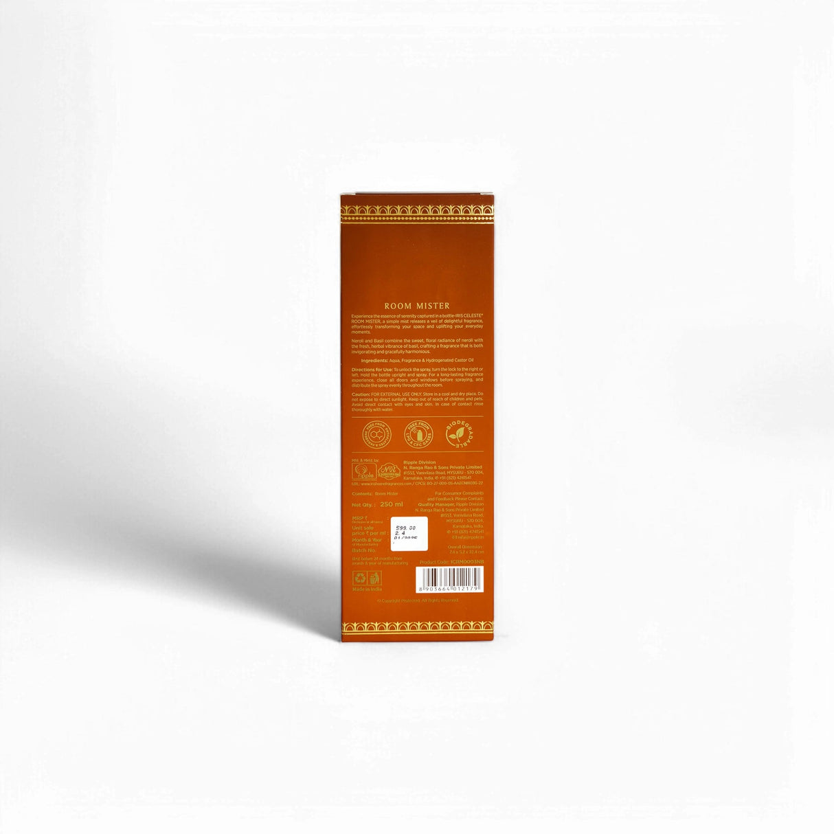 IRIS Celeste Neroli & Basil Room Mister - 250 ml