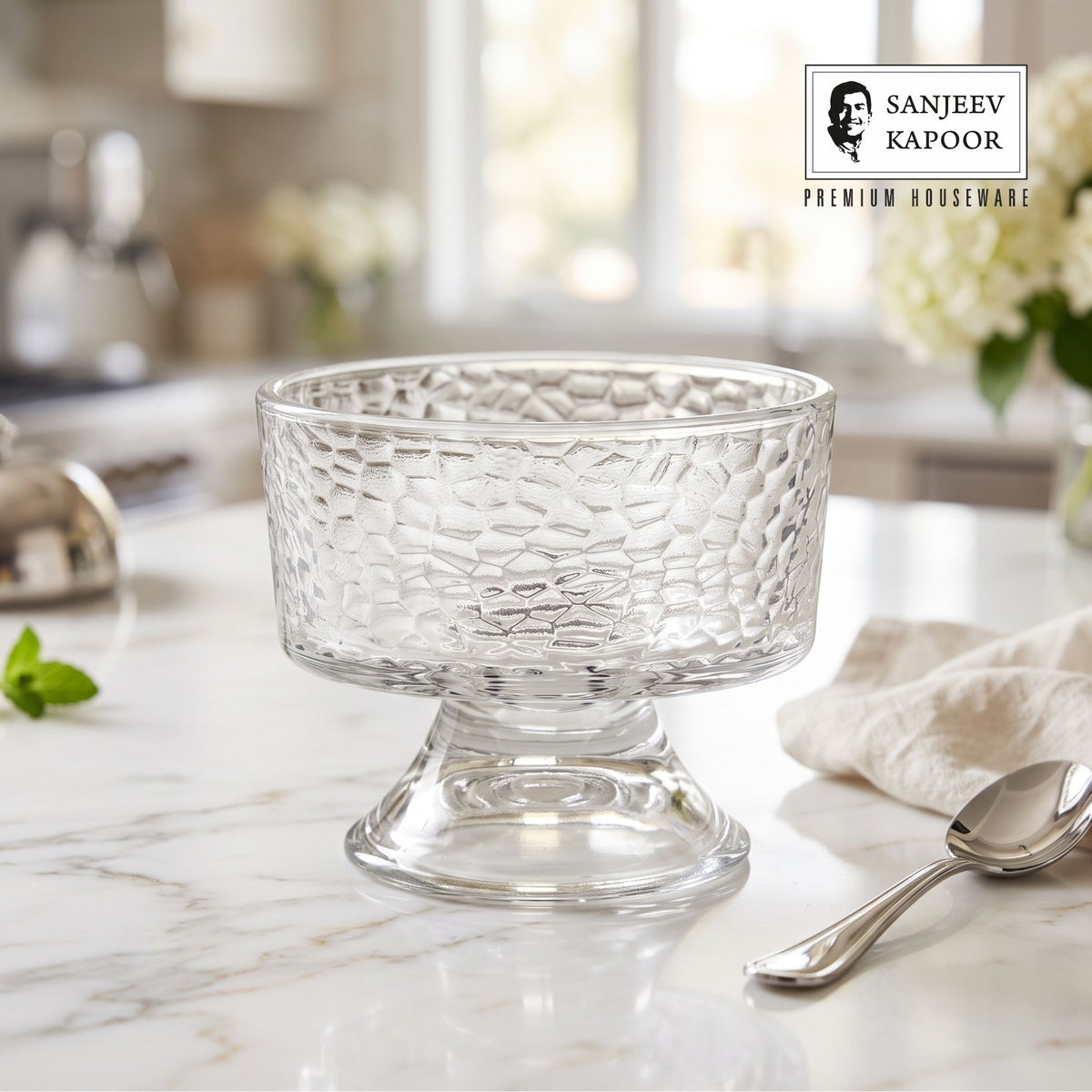 Sanjeev Kapoor Istanbul Icecream Bowl Set of 6- 145 ml, Transparent