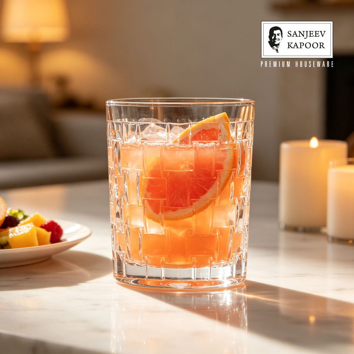 Sanjeev Kapoor Bosa Nova Juice Glasses Set of 6- 230 ml, Transparent