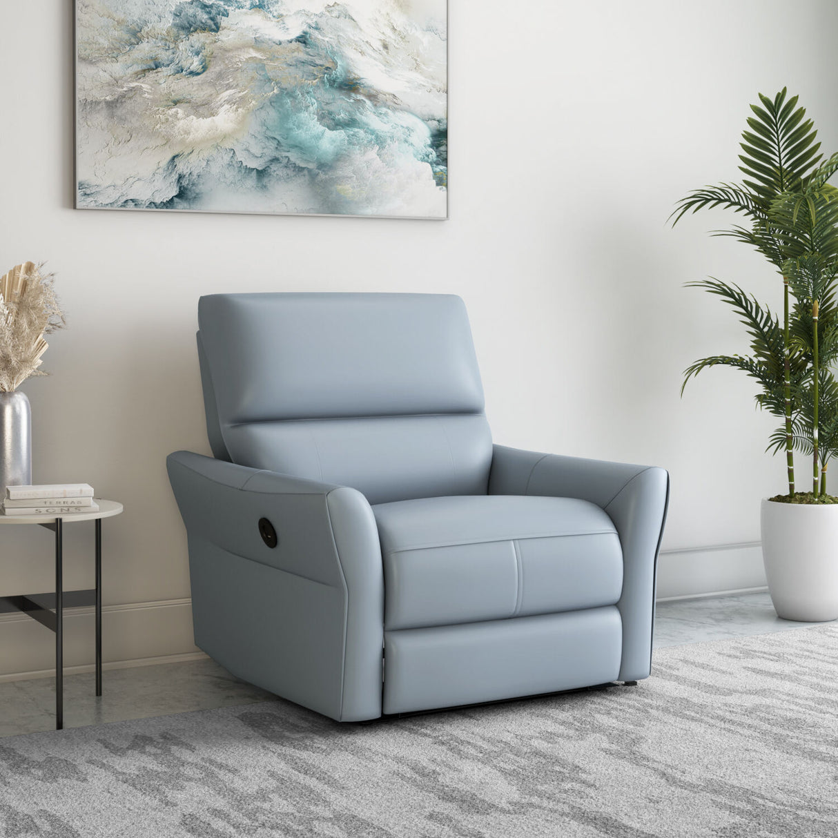Skye 1 Seater Electric Recliner (Sky Blue)