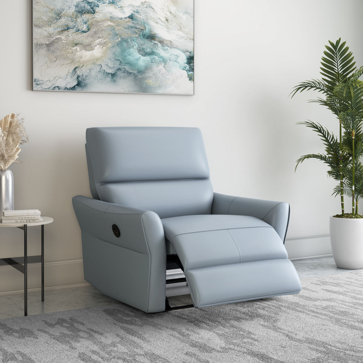 Skye 1 Seater Electric Recliner (Sky Blue)