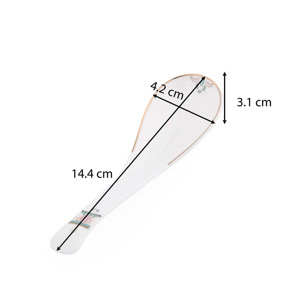 38 Pieces Florim Porcelain Dinner Set- White and Green