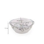 38 Pieces Leafora Porcelain Dinner Set- White and Blue