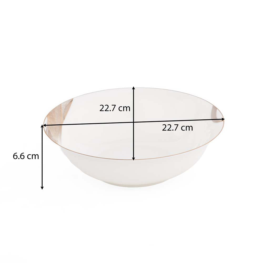 36 Pieces Swirl Porcelain Dinner Set- White and Gold