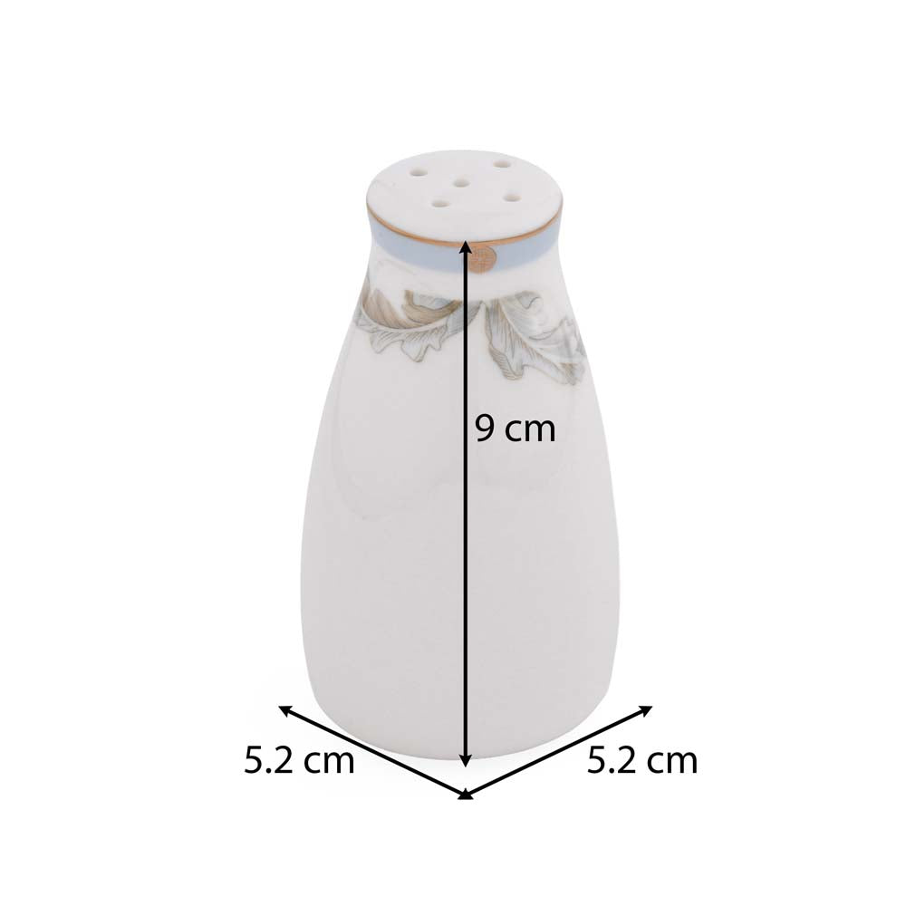 38 Pieces Leafora Porcelain Dinner Set- White and Blue