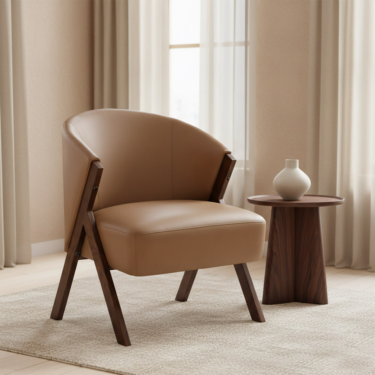 Terra Lounge Chair- Brown
