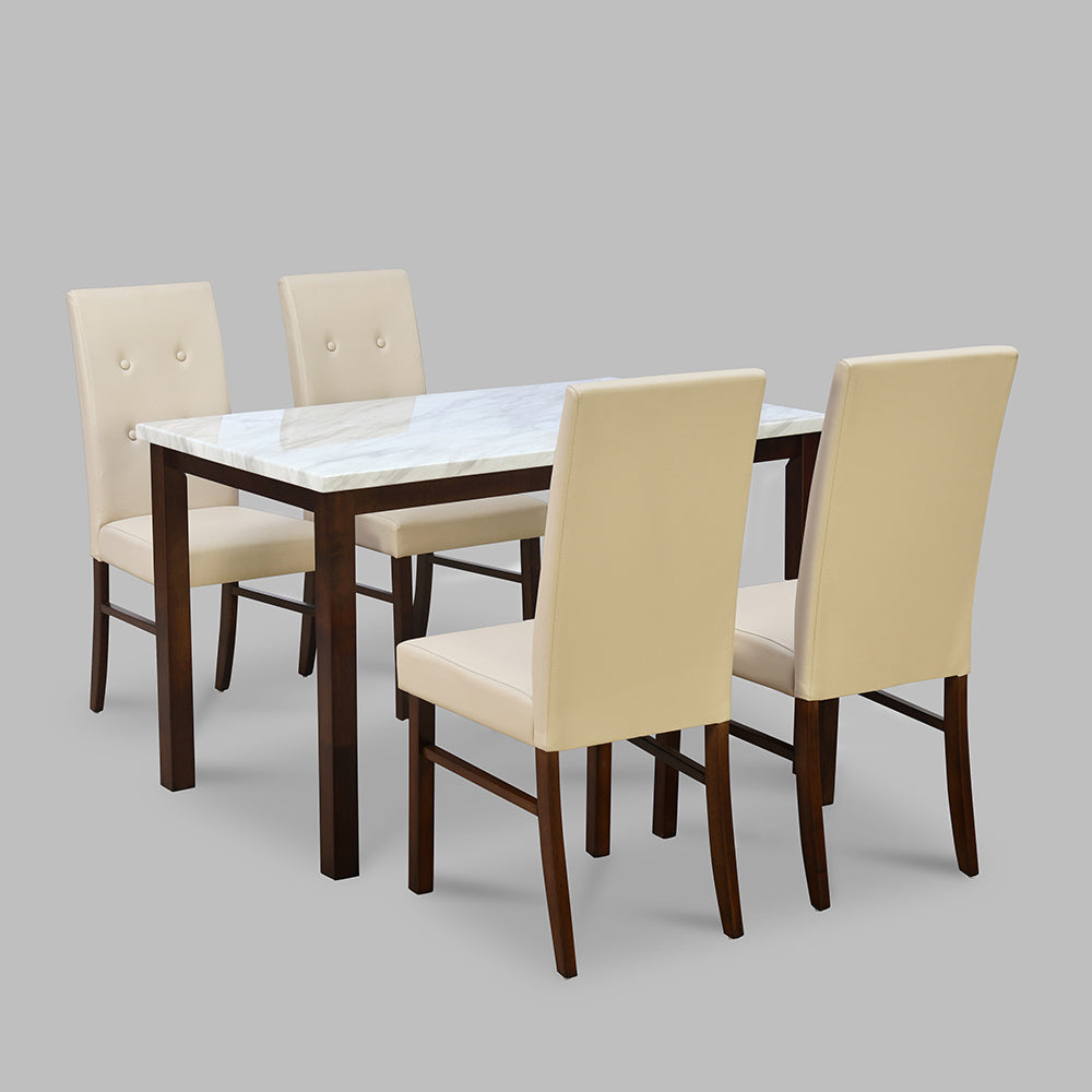 Roxbury 4 Seater Dining Kit (Oak) in grey background 1