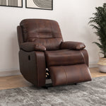 Wilson 1 Seater Sofa with Rocker Recliner (Brown)