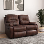 Wilson 2 Seater Manual Recliner (Brown)