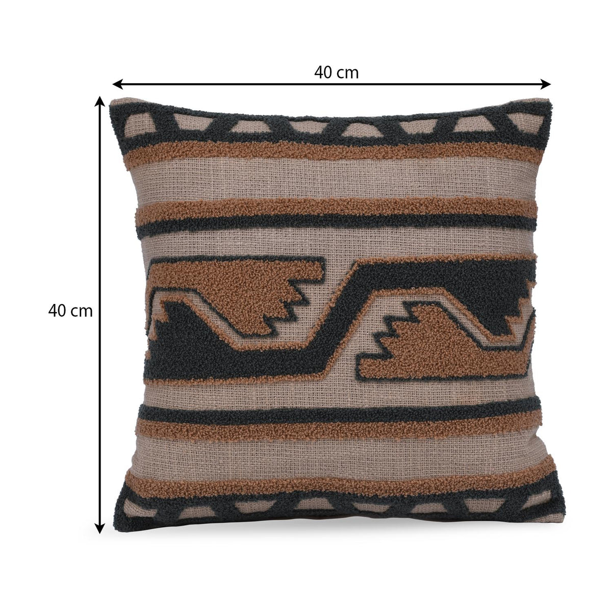 Natural Accent Embroidered 16" x 16" Cushion Cover- Multicolor