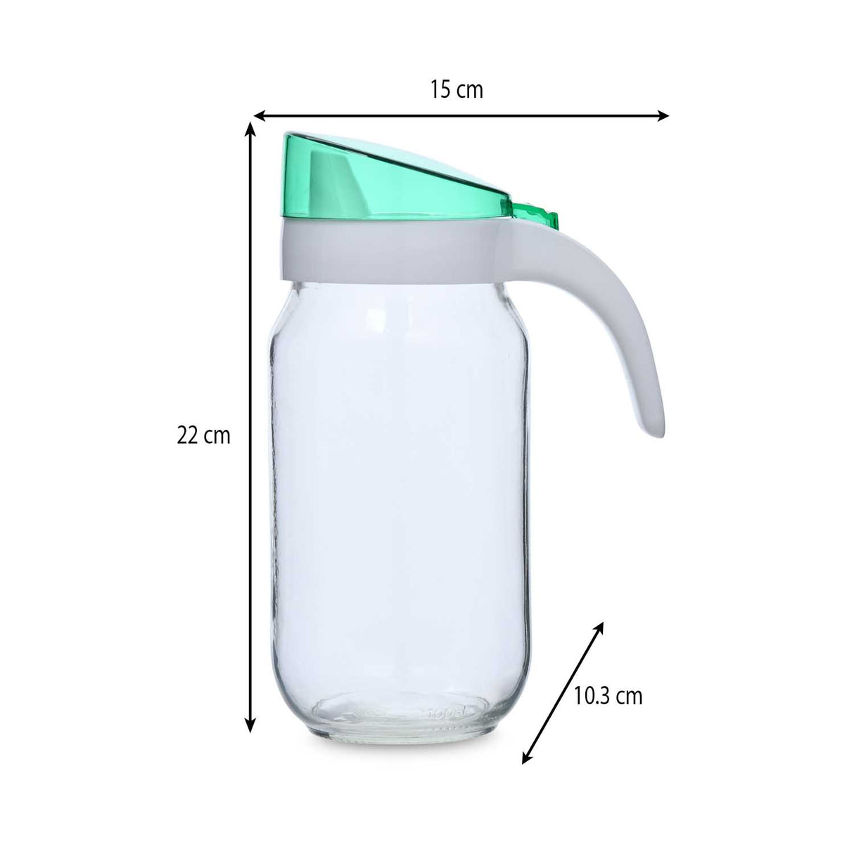 Oil Dispenser with Handle- Green, 1000 ml