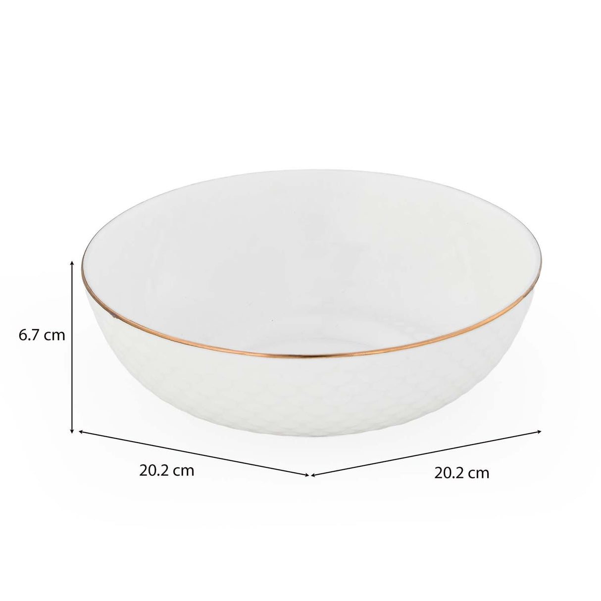 Ripple Porcelain 20 Piece Dinner Set- White
