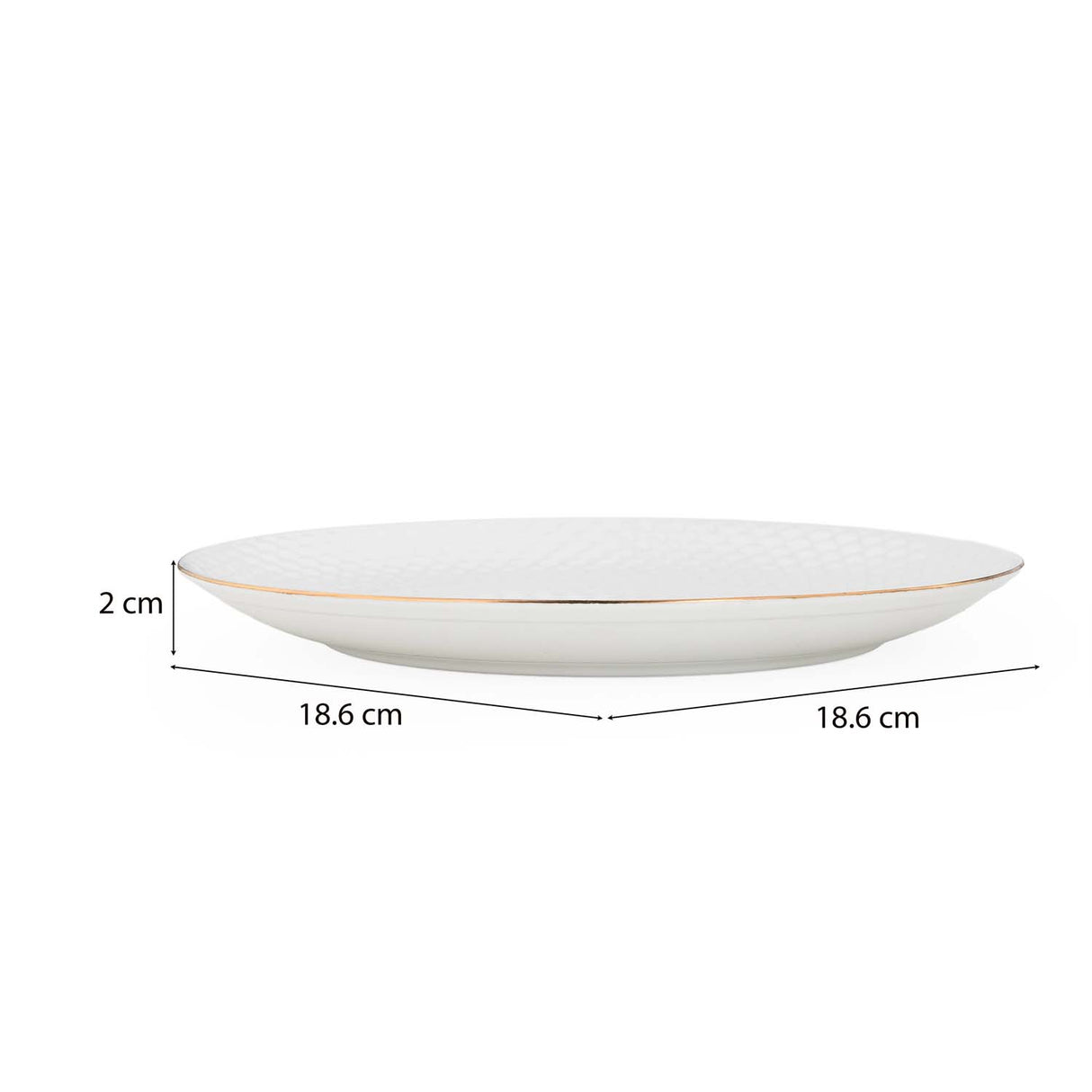 Ripple Porcelain 20 Piece Dinner Set- White