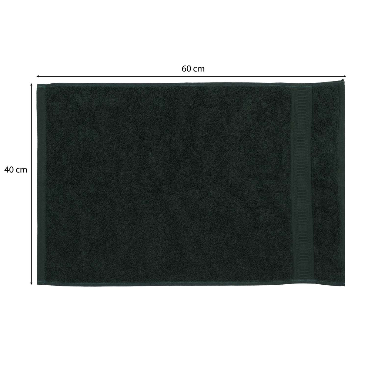 Cotton Zero Twist Hand Towel- Green