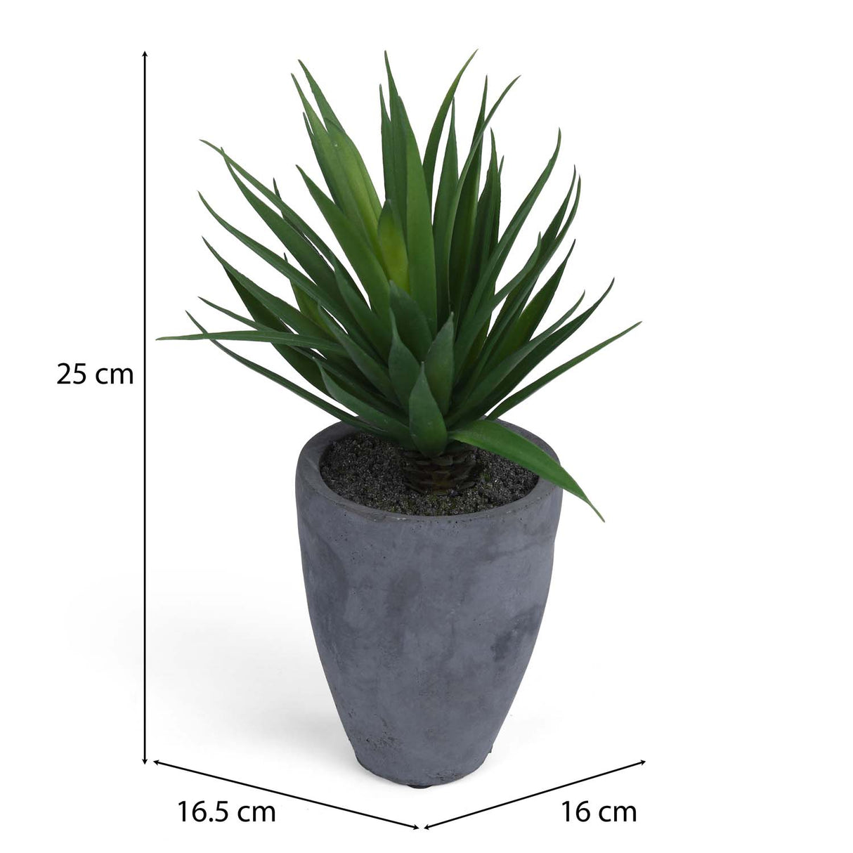 Yucca Artificial Potted Plant- Green