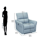 Skye 1 Seater Electric Recliner (Sky Blue)