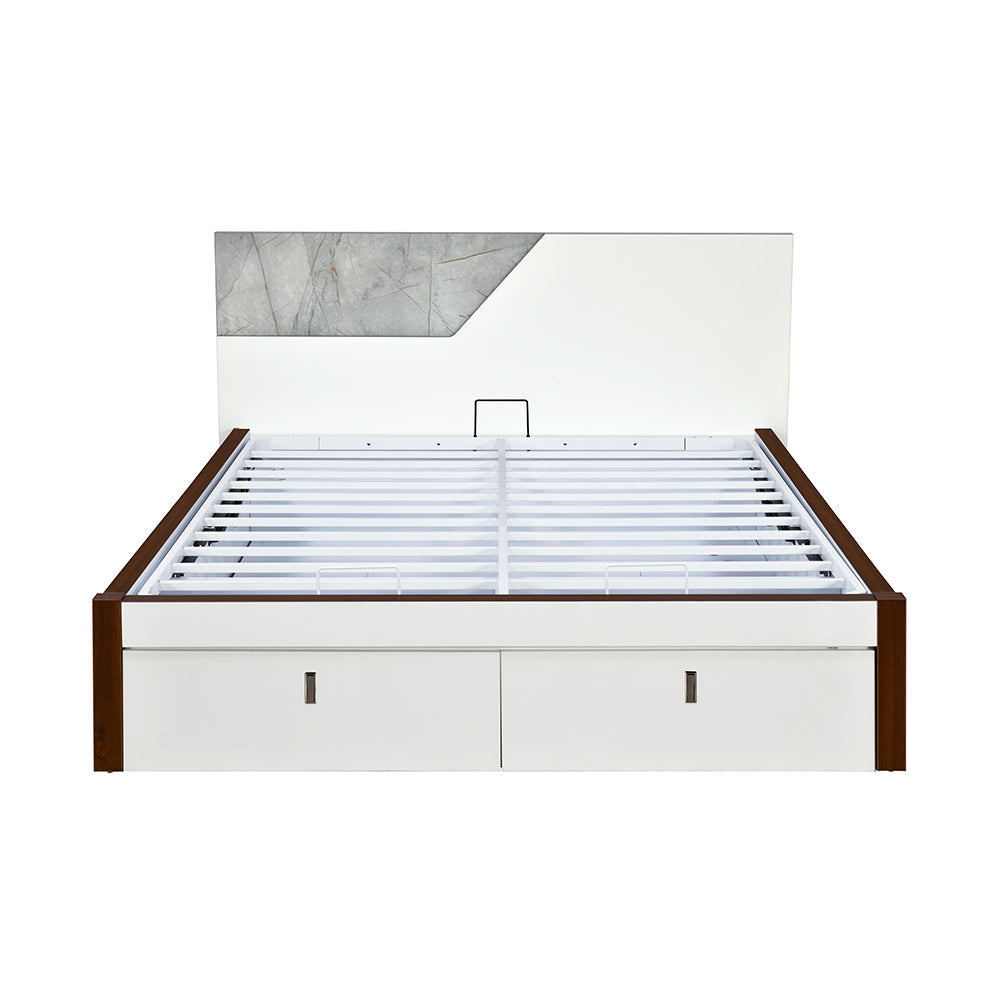 Asta Premier Bed with Hydraulic Storage (White)