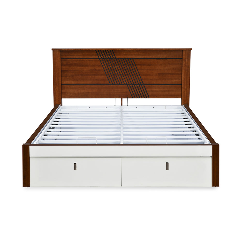Electra Premier Bed with Hydraulic Storage (White)