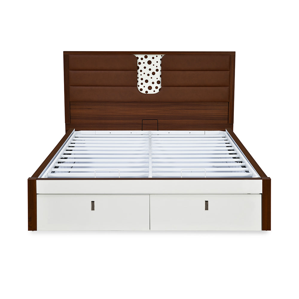 Noir Premier Bed with Hydraulic Storage (White)