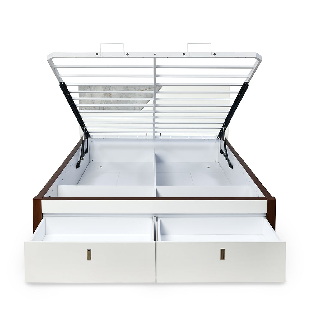 Asta Premier Bed with Hydraulic Storage (White)