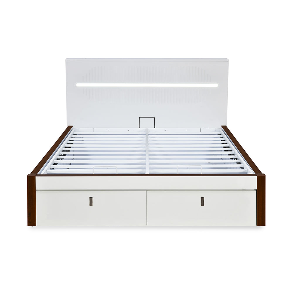 Capsule Premier Bed with Hydraulic Storage (White)