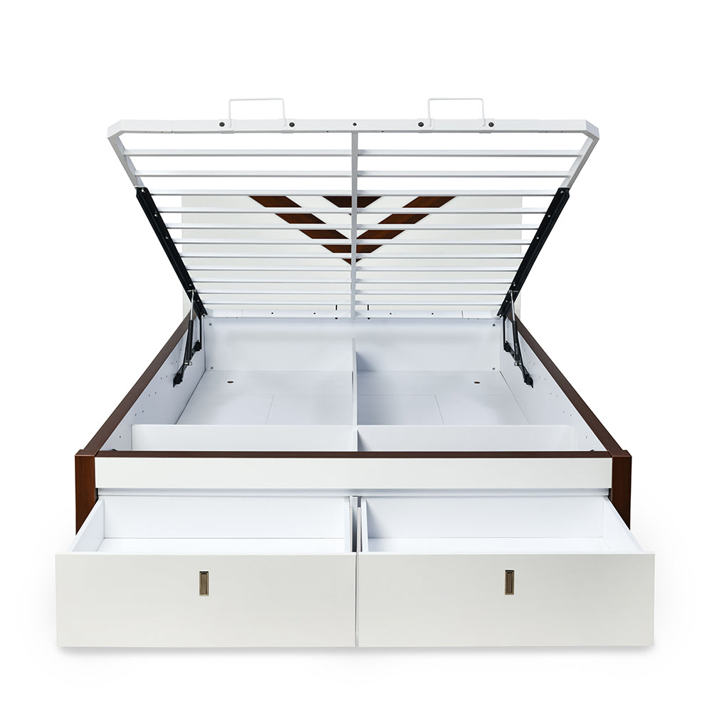 Orion Premier Bed with Hydraulic Storage (White)