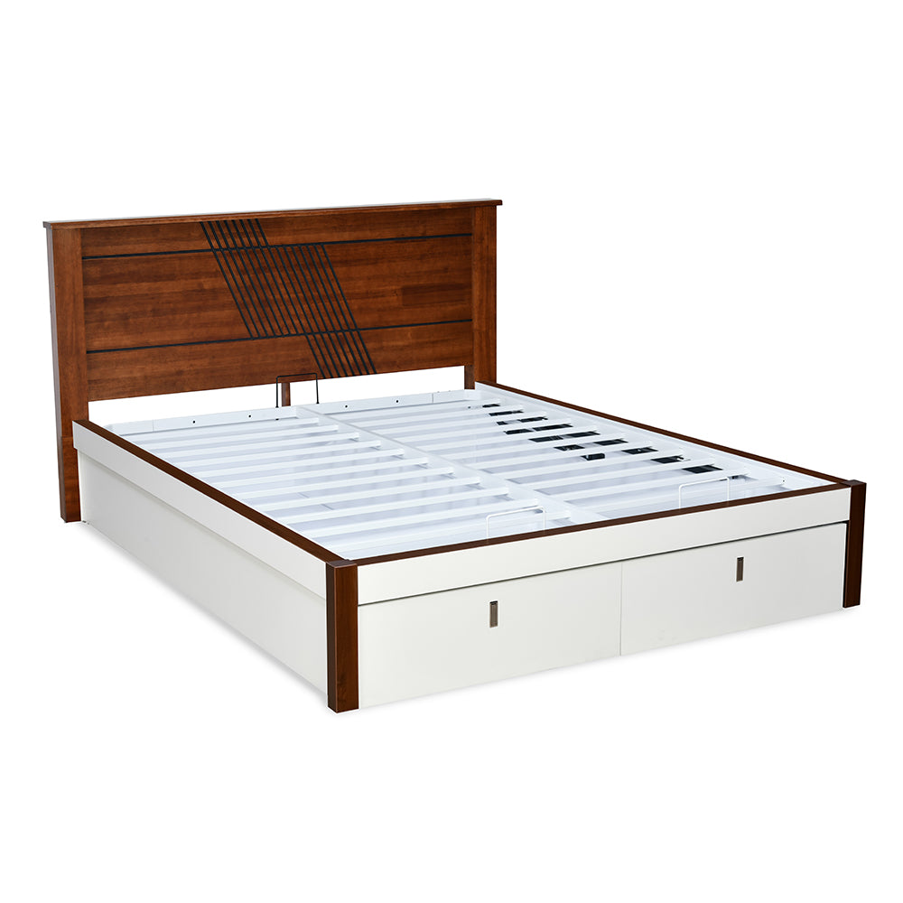 Electra Premier Bed with Hydraulic Storage (White)