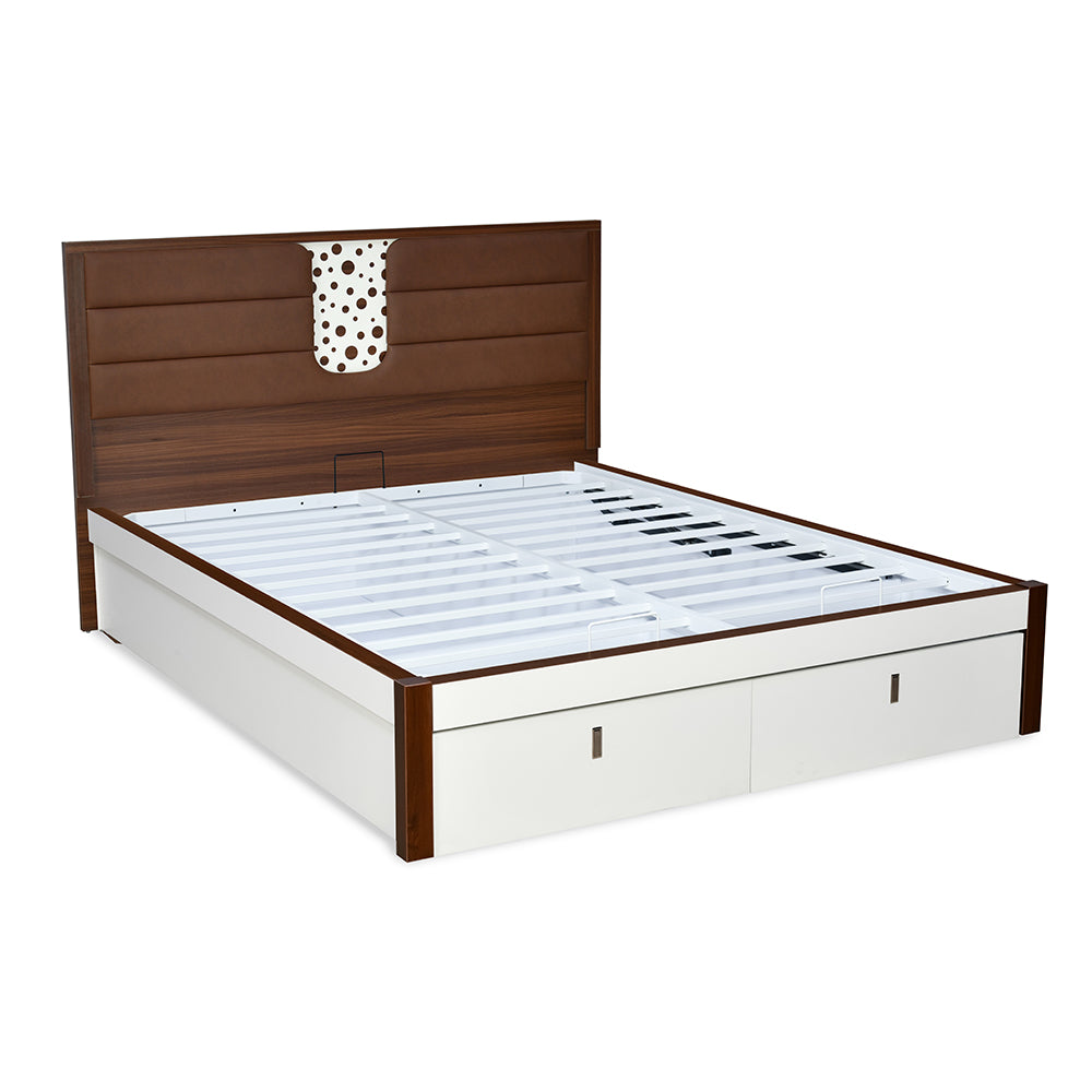 Noir Premier Bed with Hydraulic Storage (White)