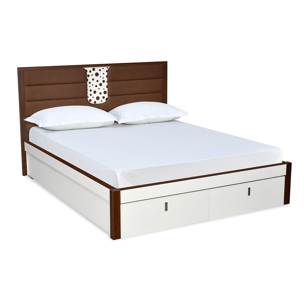 Noir Premier Bed with Hydraulic Storage (White)