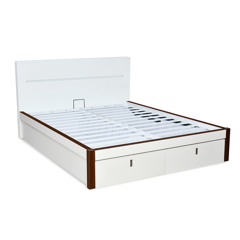 Capsule Premier Bed with Hydraulic Storage (White)