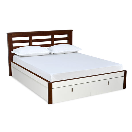 Maple Premier Bed with Hydraulic Storage (White)