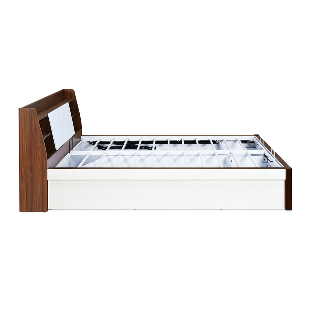 Ornate Premier Bed with Hydraulic Storage (White)
