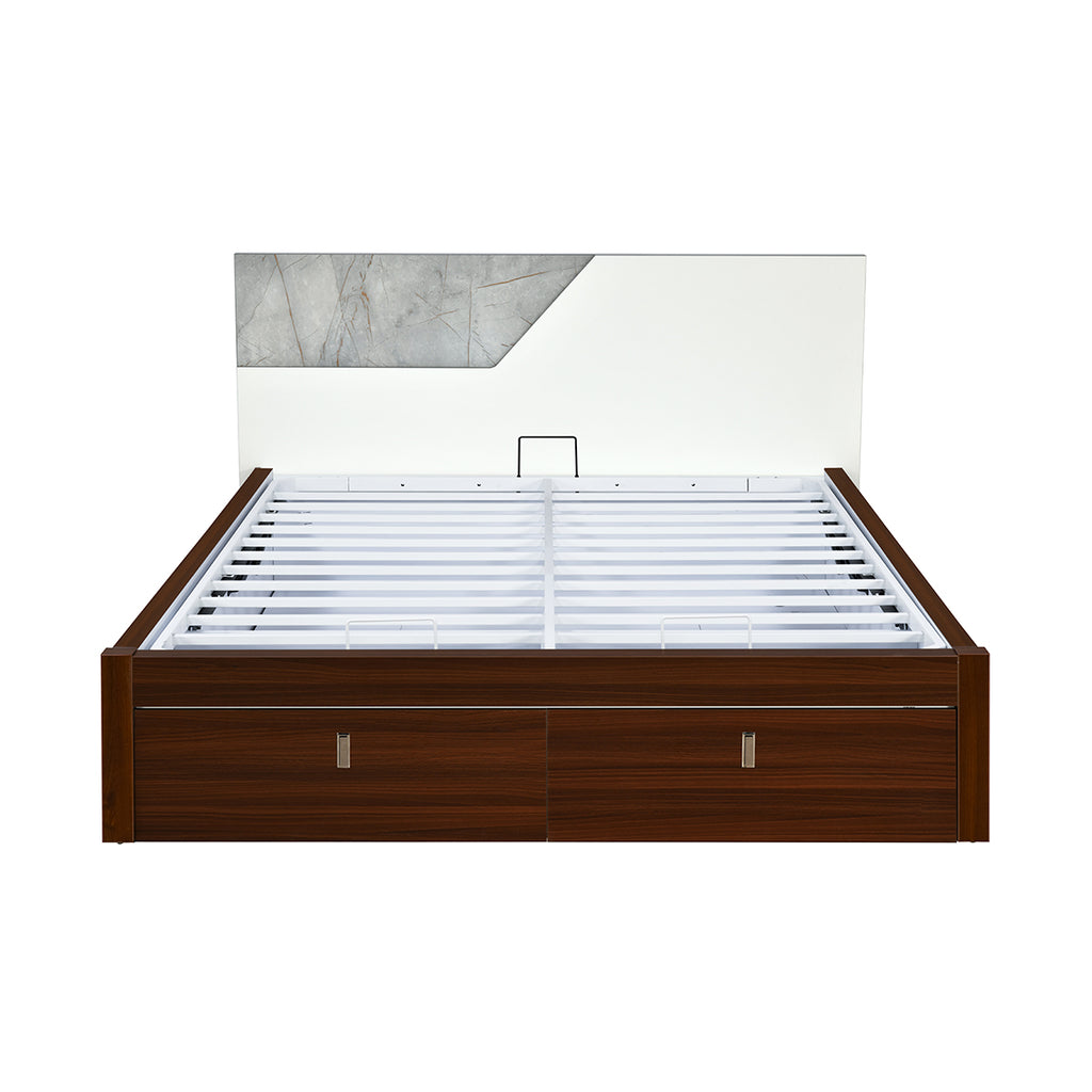 Asta Premier Bed with Hydraulic Storage (Walnut)