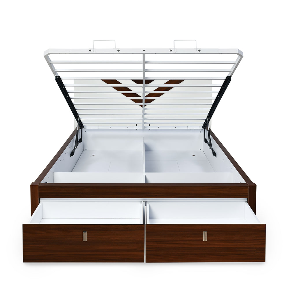 Orion Premier Bed with Hydraulic Storage (Walnut)