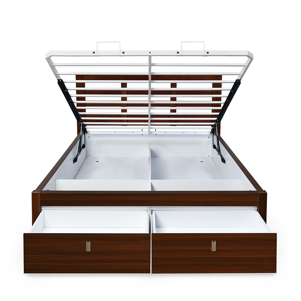 Maple Premier Bed with Hydraulic Storage (Walnut)