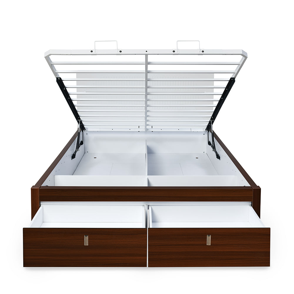 Capsule Premier Bed with Hydraulic Storage (Walnut)