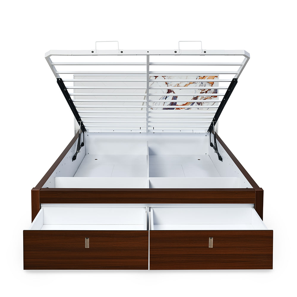 Galaxy Premier Bed with Hydraulic Storage (Walnut)