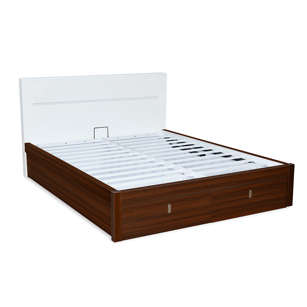 Capsule Premier Bed with Hydraulic Storage (Walnut)