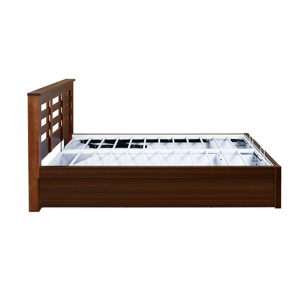 Maple Premier Bed with Hydraulic Storage (Walnut)